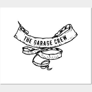 Garage Crew Fuckery Ribbon- Black Posters and Art